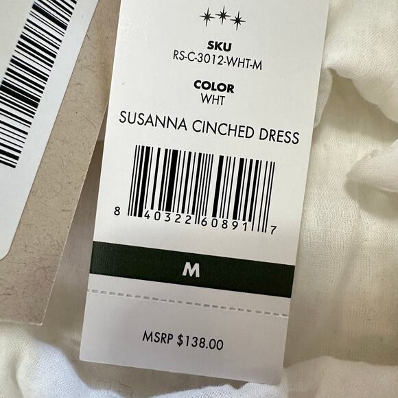 Sundance Catalog Hermoza Susanna Cinched Eyelet Maxi Dress Medium $138 NWT - Picture 5 of 11